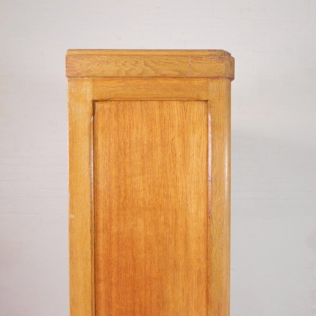 Oak Roller Shutter Box, 1930s For Sale - Image 12 of 18