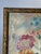 1964 Floral Still Life Painting on Canvas in Carved Frame, Signed For Sale - Image 9 of 11