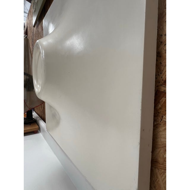 1950s Mid-Century Fiberglass Molded Ceiling Tiles White Prague For Sale - Image 5 of 6