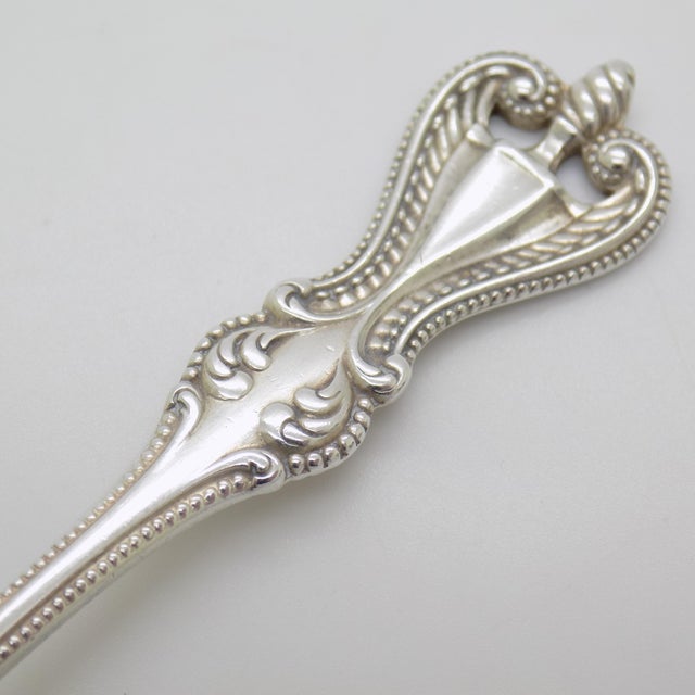 Vintage British Sterling Silver 925 Elegant Spoon Engraved "Lois" Usable For Sale - Image 9 of 14