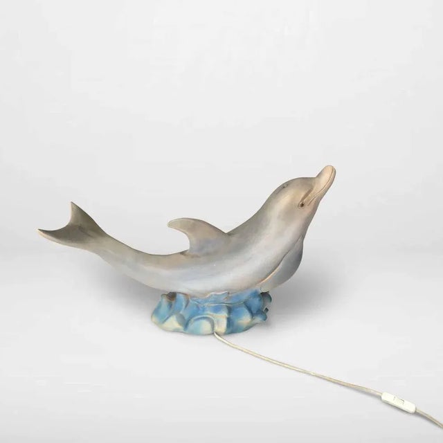 Vintage Children's Dolphin Lamp, 1990s For Sale - Image 3 of 8