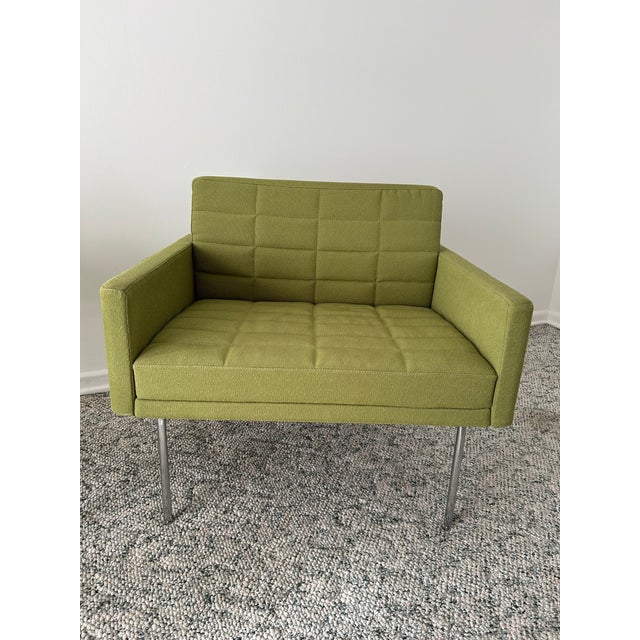 Attributed to BassamFellows for Geiger Tuxedo Club Chairs (Pair) and Bench For Sale In Jacksonville, FL - Image 6 of 10