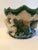 Vintage Mid 20th Century Majolica Frog Pedestal Bowl For Sale - Image 10 of 12