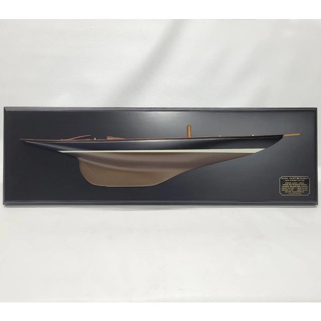 Early 21st Century Half Model of the King’s Yacht Britannia For Sale - Image 5 of 12