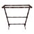 Antique Quilt Rack With Turned Supports and Cast Iron Feet For Sale