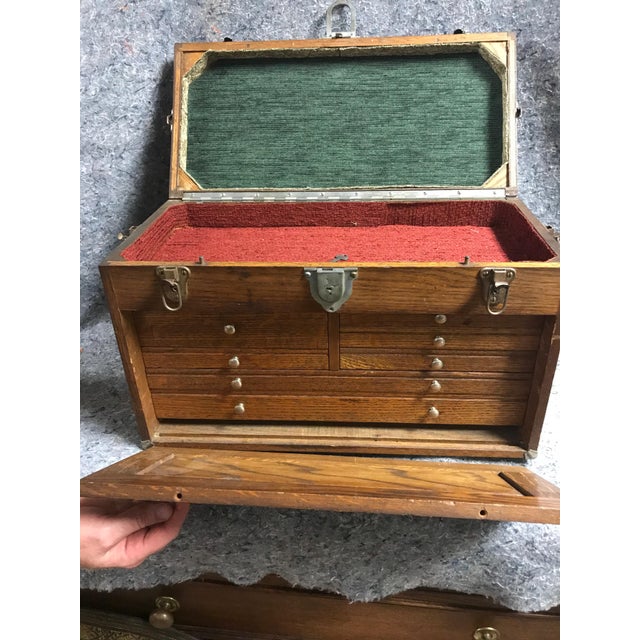 Vintage Six Drawer Wooden Jewelers or Gunsmith Box Chairish