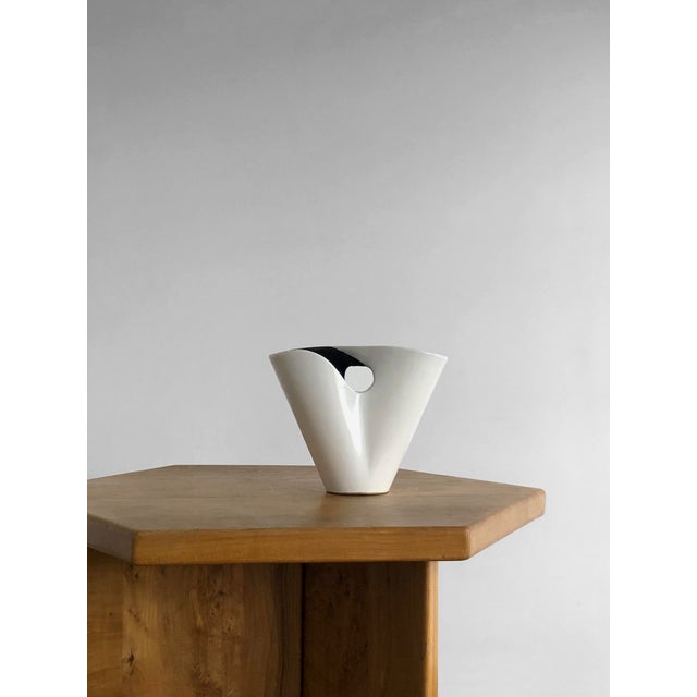 Free-Form Ceramic Vase by Elchinger, France, 1950s For Sale - Image 11 of 11