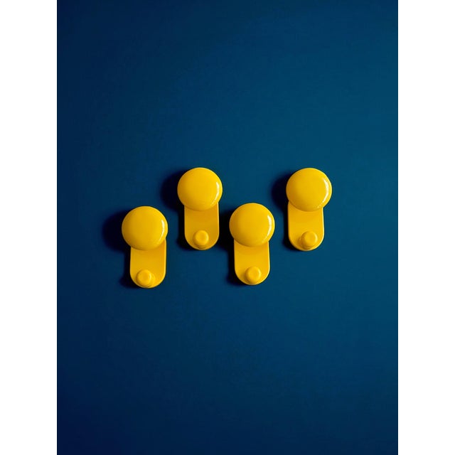Contemporary Vintage Coat Hooks by Carlo Bartoli for Con&Con, 1970s, Set of 4 For Sale - Image 3 of 5