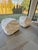 Pair of RH Oslo Swivel Outdoor Lounge Chairs The Oslo outdoor chair was inspired by mid-century design. It is curvaceous...