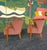 Reupholstered Mid Century Barrel Chair Pair For Sale - Image 4 of 13