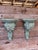 Pair of Carved Acanthus Wall Bracket Shelves / Corbels in Distressed Green Finish For Sale - Image 12 of 12