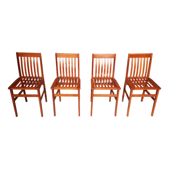 Milano Chairs in Cherrywood by Aldo Rossi for Molteni, 1980s, Set of 4 For Sale