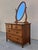 Victorian Antique Tiger Oak Four Drawer Dresser W/ Mirror For Sale - Image 3 of 5