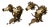 Iron Flower & Leaf Wall Lights, Set of 2 For Sale