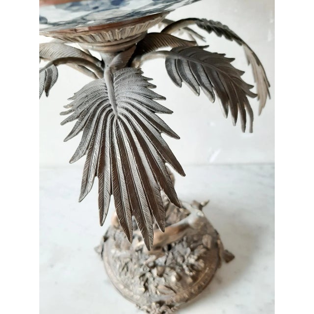 Metal Whippets Centerpiece After PJ Mennes with Villeroy & Boch Plate from Elkington & Co For Sale - Image 7 of 11