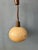 Vintage Beige Acrylic Glass Mushroom Pendant Lamp For Sale - Image 5 of 11