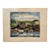 Henry Emil Salloch Original Watercolor on Paper Expressionist Waterfront Village, 1932. For Sale