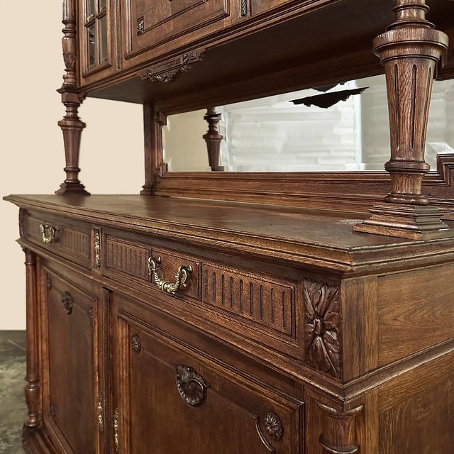 19th Century French Louis XVI China Buffet For Sale - Image 12 of 15