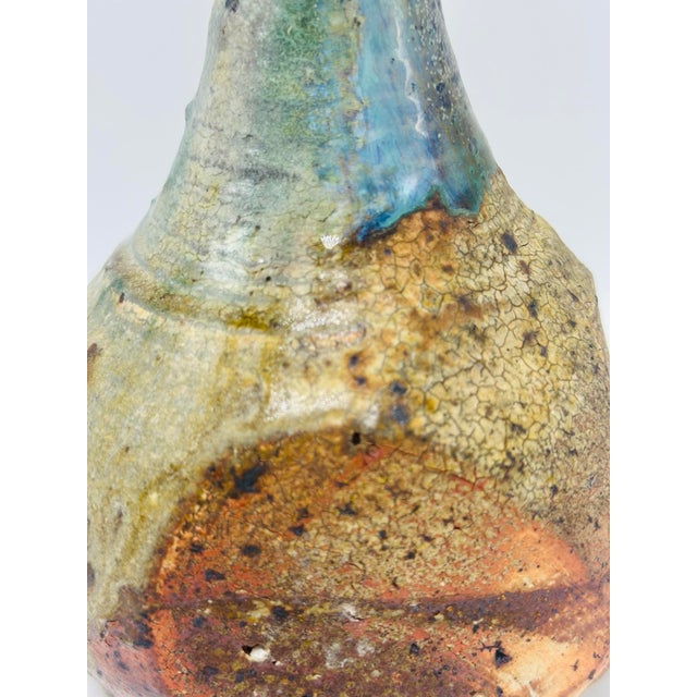 Signed Artist Pottery Vase For Sale - Image 4 of 5