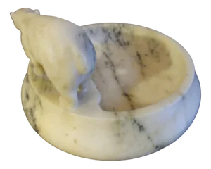 Vintage Bowl in Marble, 1920s