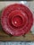 Mid-Century Modern 1990s Bordallo Pinheiro Red Poinsettia Chip and Dip Platter For Sale - Image 3 of 3