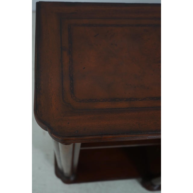 Maitland Smith Mahogany Bookspline Door Bookcase Credenza For Sale - Image 11 of 18
