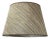 Grasscloth Lamp Shade in Neutral Striation with Tan Grossgrain Trim - 9” x 16” x 11” For Sale
