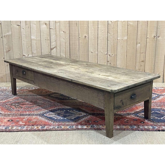 Antique Coffee Table in Chestnut For Sale - Image 12 of 13