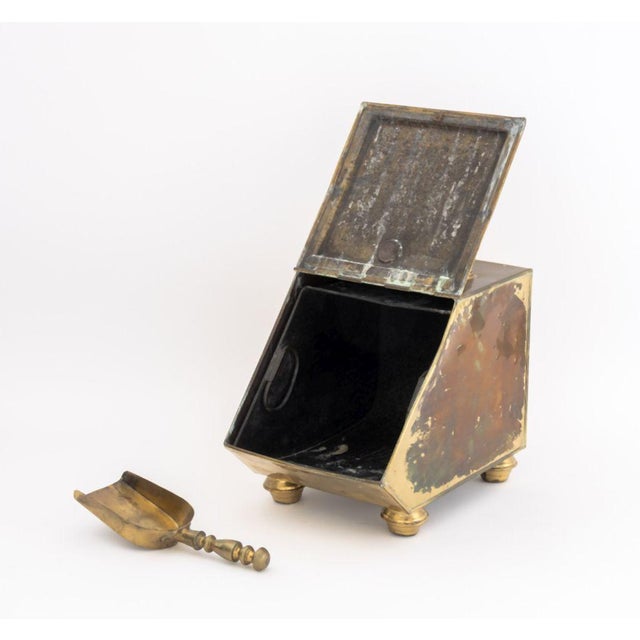 Victorian Brass Coal Scuttle, 19th C. For Sale - Image 4 of 8