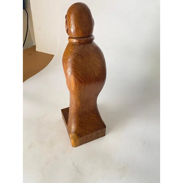 Wood French Wooden Sculpture in Oak, 1950 For Sale - Image 7 of 12