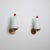 Large Italian Wall Sconces in Brass, Red Metal and Opaline Glass, 1950s, Set of 2 For Sale - Image 15 of 15