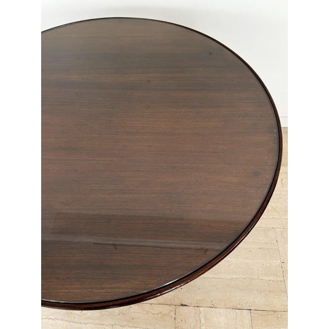 Vintage Italian Glass and Brass Table by Paolo Buffa, 1950s For Sale - Image 4 of 11