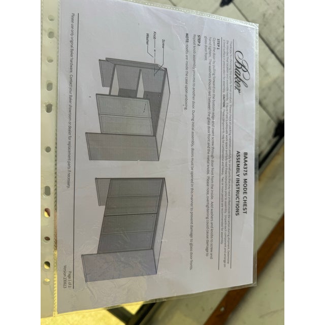 Mirrored Mode Accent Chest Cabinet by Baker Furniture For Sale - Image 12 of 12