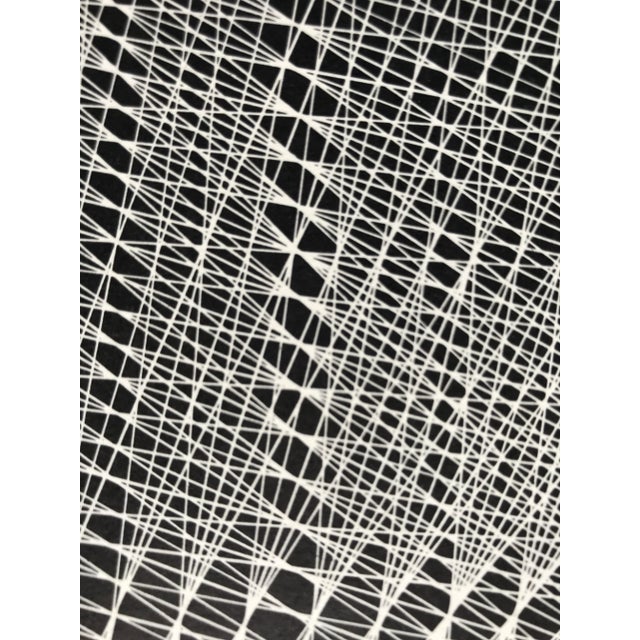 1970s Lucile Keeler Roebuck Radius Diagonals Silkscreen, Signed 1971 For Sale - Image 5 of 6