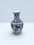 Ceramic Vintage Chinoiserie Blue & White Hexagonal Porcelain Vase – Hand Painted Floral Panels For Sale - Image 7 of 8