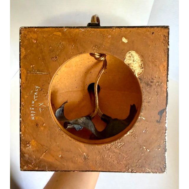 Mid 20th Century Italian Terracotta Neoclassical Tole Bouillotte Lamp For Sale - Image 13 of 13