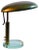 Modern Italian Desk Lamp in Brass on Glass Stand, 1950s For Sale