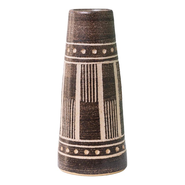 Vintage Vase from VEB Coswig GDR Ceramics, 1970s For Sale