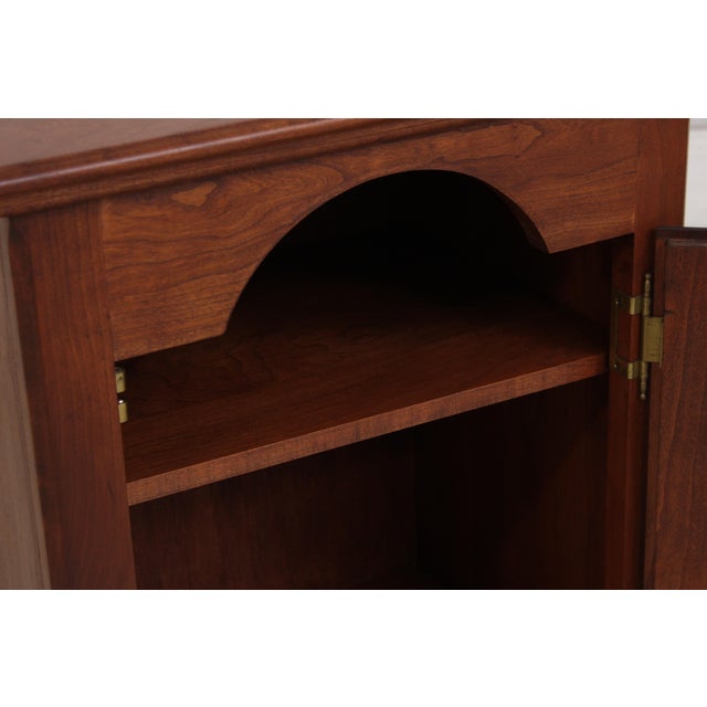 Bartley Collection Cherry Chippendale 1 Door Spice Cabinet For Sale In Philadelphia - Image 6 of 17