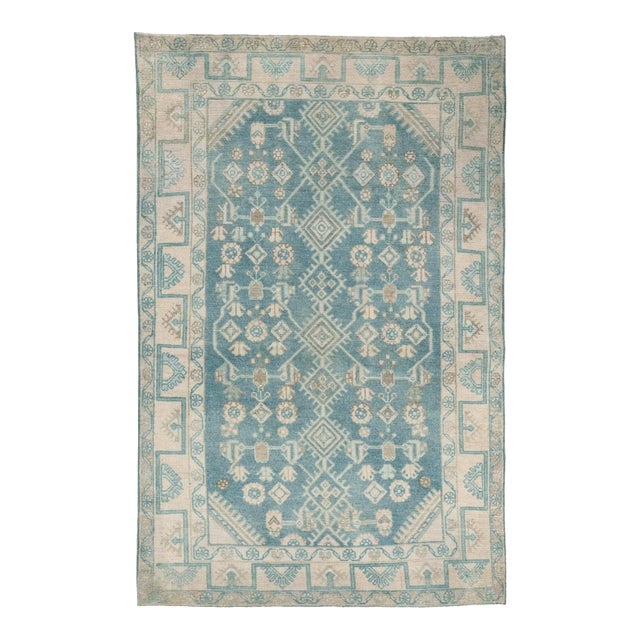 Galerie Shabab Collection Mid-20th Century Persian Malayer Throw Rug For Sale
