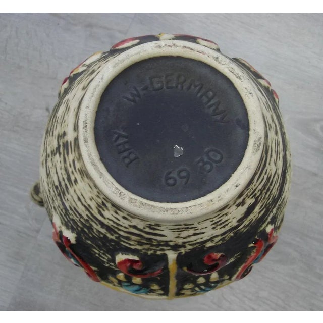 Mid-Century Art Pottery German Bay Ceramic Jug by Fat Lava, 1960s For Sale - Image 4 of 5