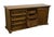 Wood Late 20th Century Drexel Heritage Chartwell Collection Rustic European 69" Triple Door Dresser For Sale - Image 7 of 16