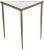 Contemporary NOIR Comet Triangle Side Table in Stone and Metal with Brass Finish - Large For Sale - Image 3 of 3