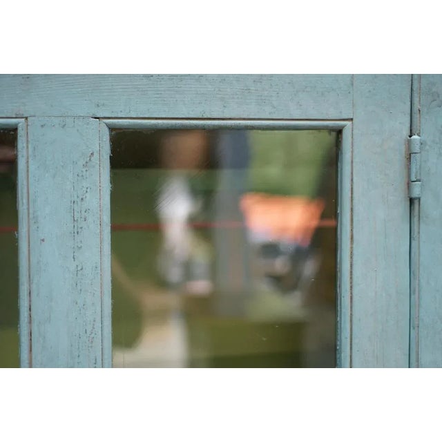 Wood Hand Painted Pine Kitchen Pot Cupboard, 1860s For Sale - Image 7 of 18