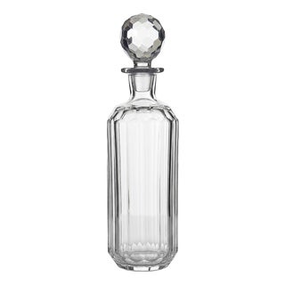 Vintage Cut-Glass Crystal Whisky Decanter, 1920s For Sale