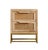 Wood Natural Rattan Wooden Bedside Table For Sale - Image 7 of 7