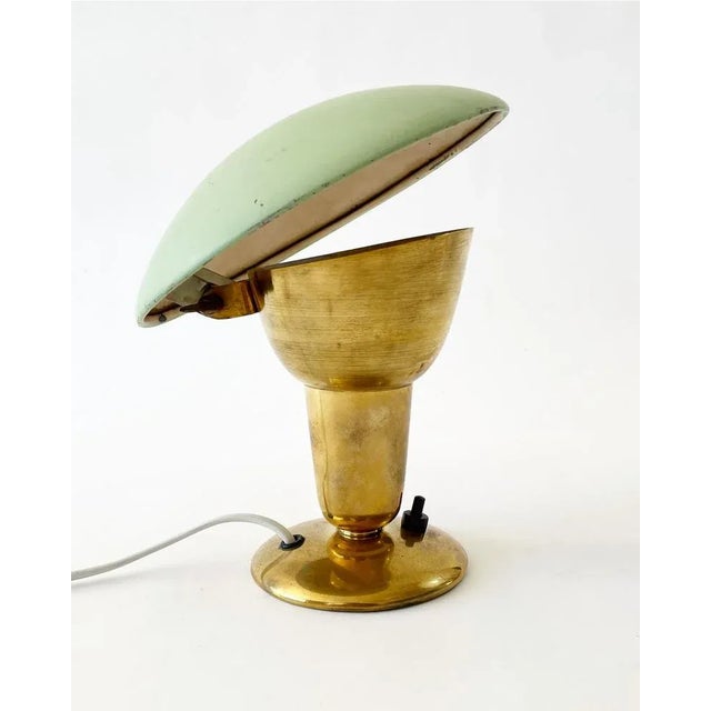 Green Swedish Wall Lamp attributed to Erik Tidstrand for Nordiska Kompaniet, 1950s For Sale - Image 8 of 8