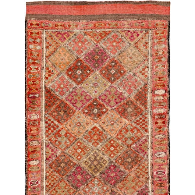 Rustic Galerie Shabab Collection Mid-20th Century Turkish Anatolian Runner For Sale - Image 3 of 10