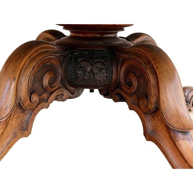 Vintage Estate Burl Walnut Wood Large Oval Low Coffee Table For Sale - Image 14 of 15
