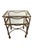 Gilt Hollywood Regency Rope and Tassel Nesting Tables - Set of Two A pair of nesting tables that announce themselves...